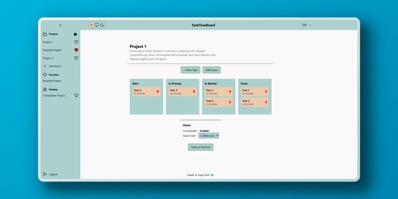 Task Flow Board Vue project demo